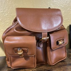 Gucci Bamboo Backpack 