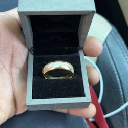 Tungsten Men’s 13K Gold Ring 