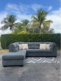 Denim Colored Marleton 2-Piece Sectional with Chaise(Delivery Available)