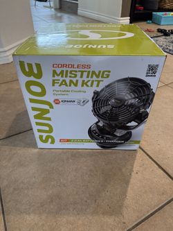 Sunjoe Cordless Misting Fan Brand New