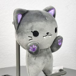 6" Fukuya Black Mysterious Kitty Standing Plush