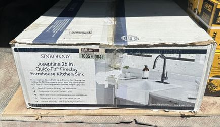 New In Box Josephine 26 Inch Farmhouse Kitchen Sink