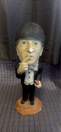Vintage 1980s Three Stooges Moe Howard Statue – Collectible