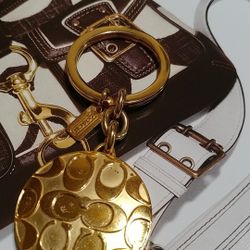 Coach locket keyring