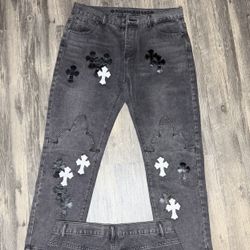 Brand New Chrome Heart Jeans With Package 