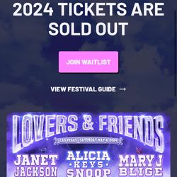 Lovers And Friends Tickets