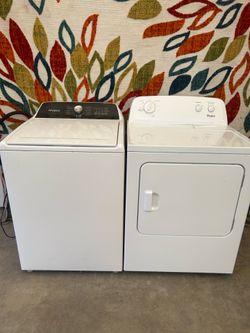 Whirlpool washer and dryer laundry