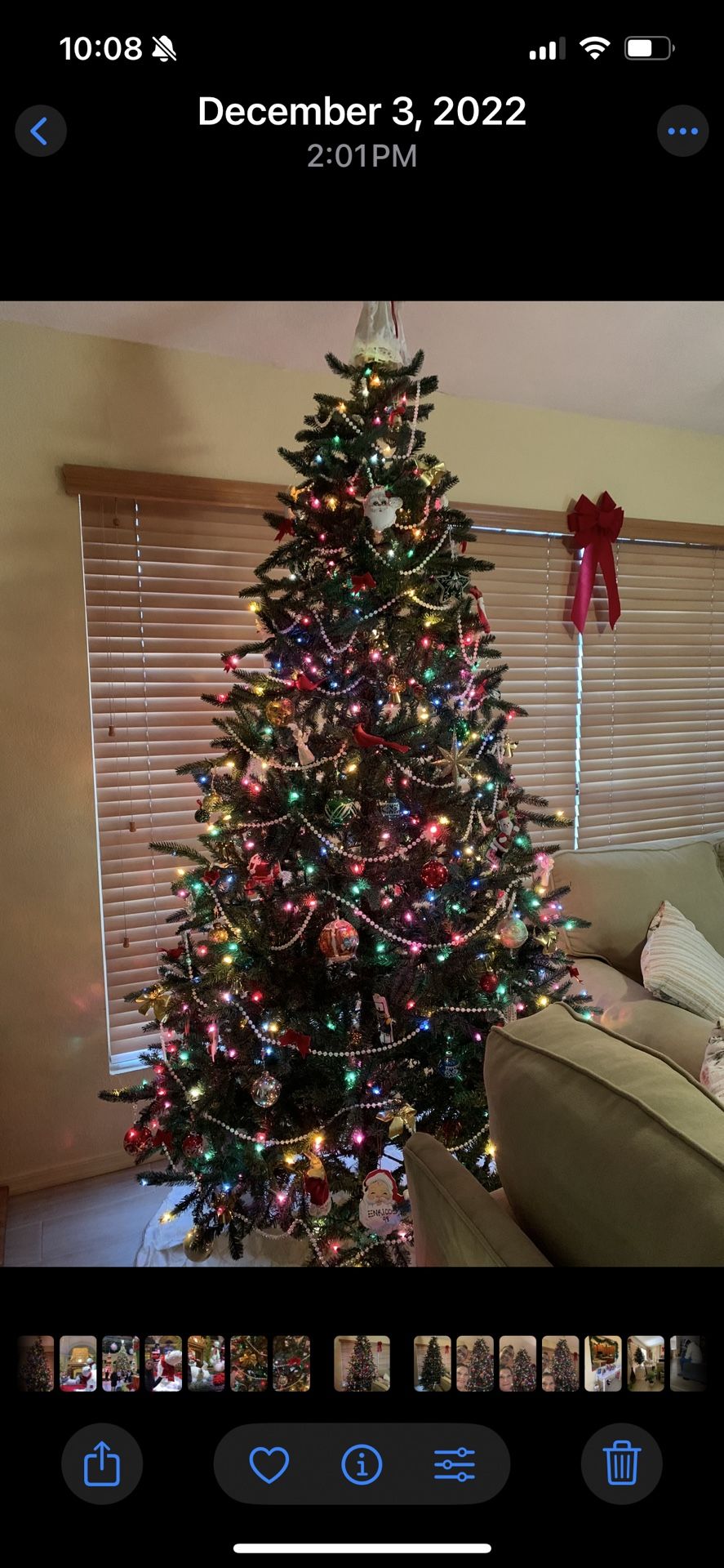 7 1/2’ Artificial Christmas Tree With Stand