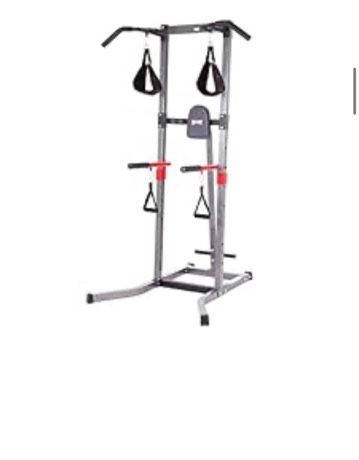 Body Champ VKR1987 5-in-1 Power Tower and Dip Station, Home Gym Equipment