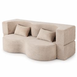 New Convertible Sleeper Sofa Bed, 3 Seat Couch - Chino Hills