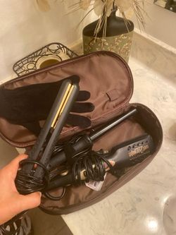 Hair straighteners and curler