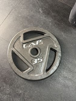 Olympic 35lb Plates Metal CAP