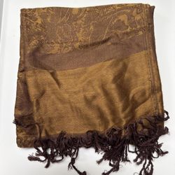 New | Coffee Brown Pashmina Shawl