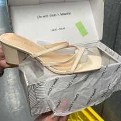 Women’s Chase+Chloe Nude Heels Size 10 