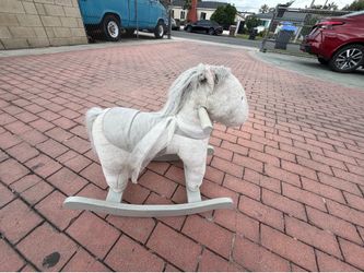 Pottery Barn Horse Plush Nursery Rocker