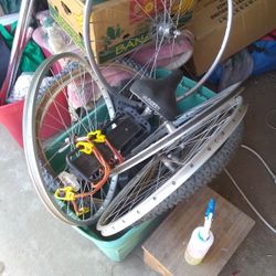 Bike Wheels And Lots Of Bike Stuff Not In Picture