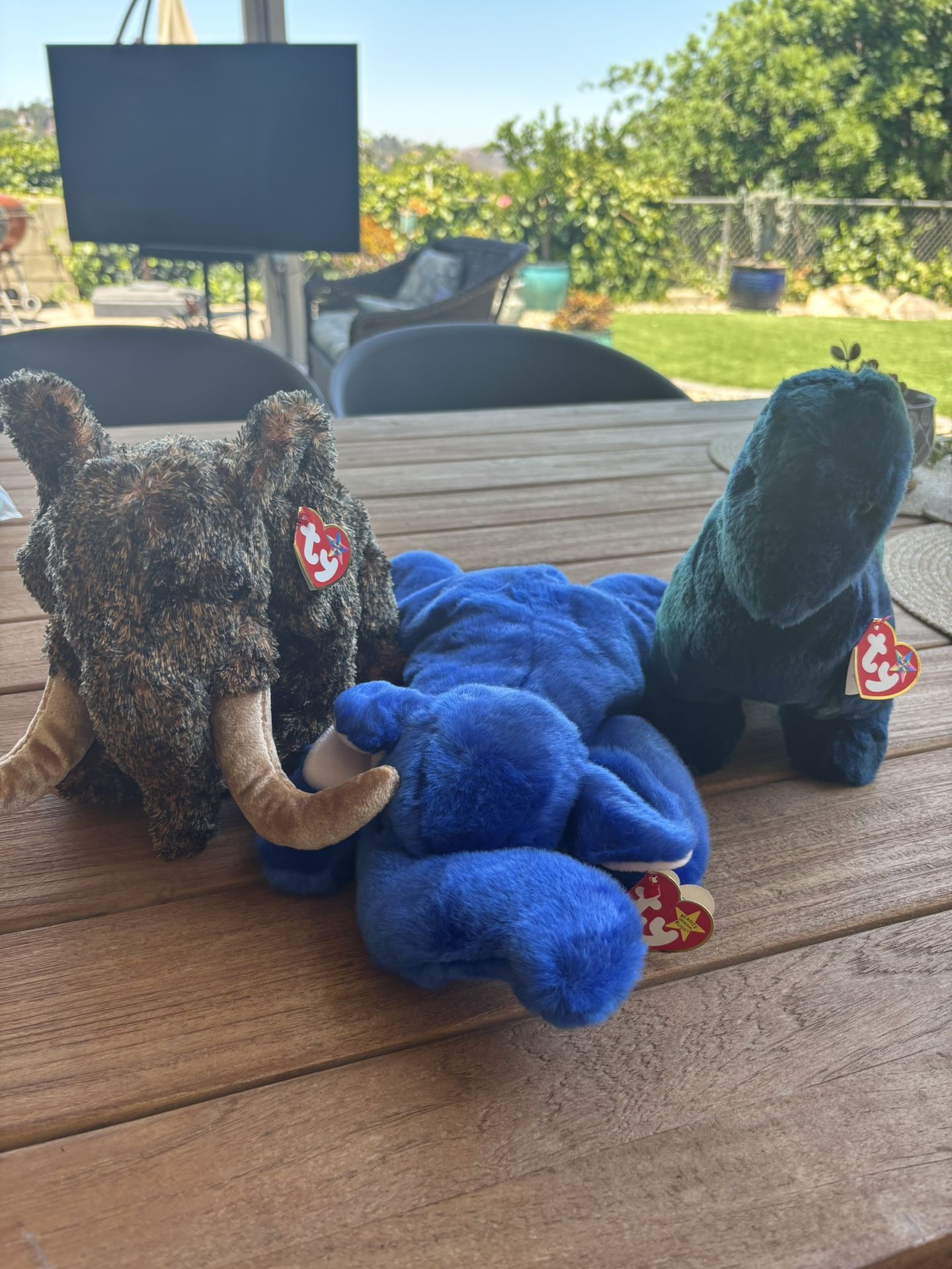 Beanie Buddies Lot Peanut, Branty, Giganto