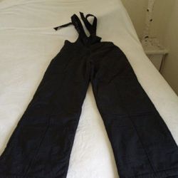 Helly Hansen Black Overall Ski  Pants / Bibs Size 14 Worn 2 Times