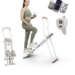 Stair Stepper Machine for Cardio Exercise at Home, Joint-Protected Stair Climber Exercise Machine, Stair Master with 3 Angles Oversize Pedals for 330L