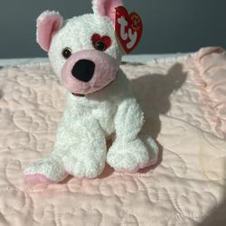 TY Beanie Baby, White