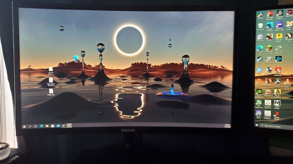 Samsung curved monitor