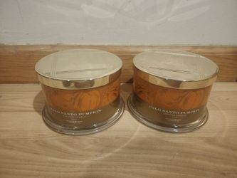 BRAND NEW HOMEWORX SLATKIN & CO PALO SANTO PUMPKIN 18 OZ CANDLE 