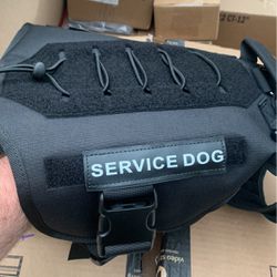 Tactical Dog Harness - PETNANNY Service Dog Vest Mesh Dog Harness for Large Dogs No Pull, Breathable Dog Vest Harness with Handle, Hook and Loop Panel