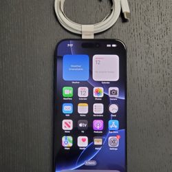 IPHONE 16 PROMAX 256GB  AT&T OR CRICKET CARRIER IN GREAT Condition 100% BATTERY 🔋 LIFE 