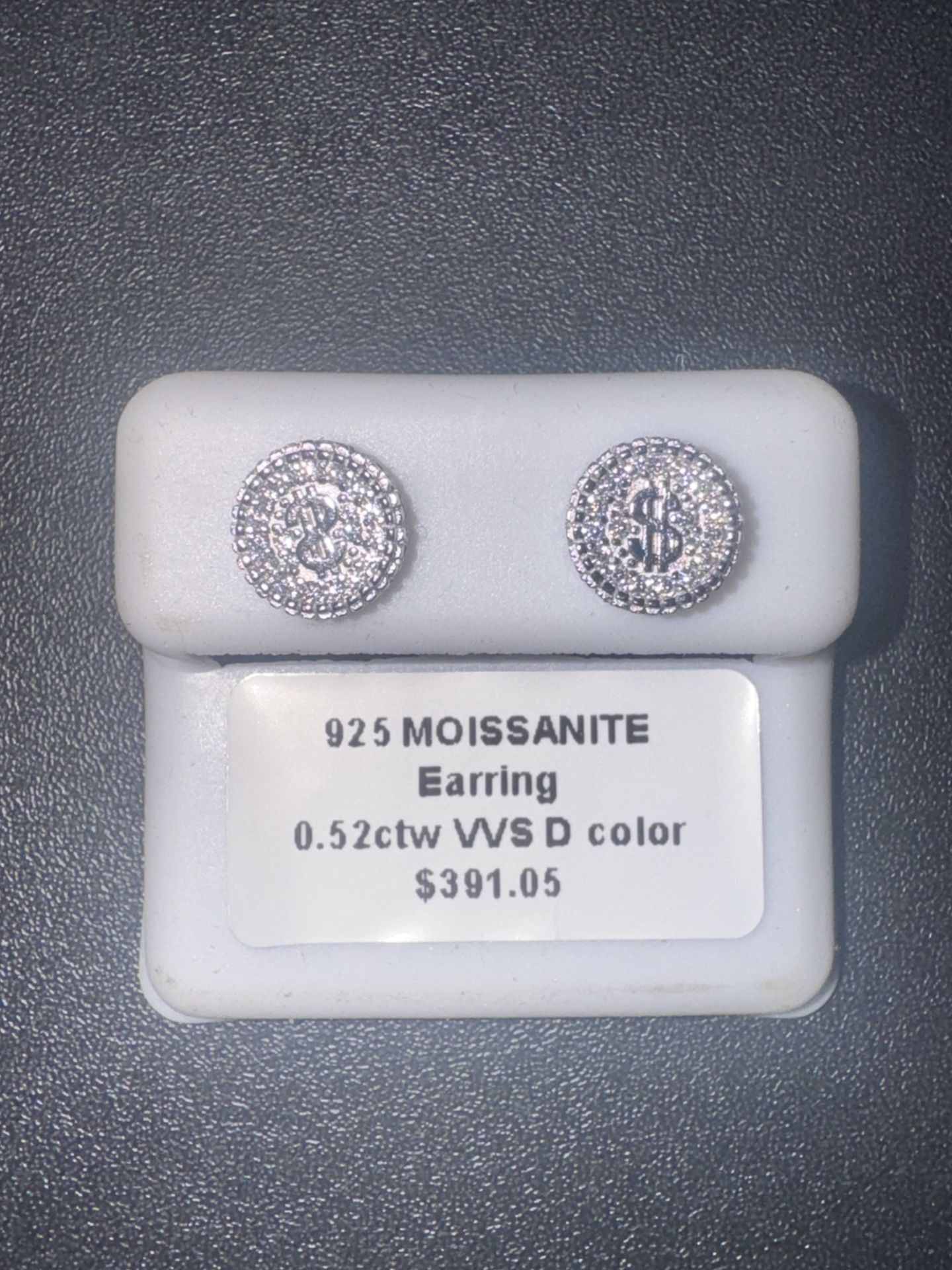 925 Moissanite Earring