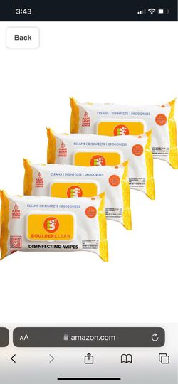 Boulder clean disinfectant wipes