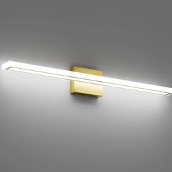 Ralbay 32in LED Modern Bathroom Vanity Light Gold With White Acrylic New 