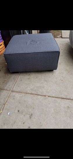 Grey ottoman