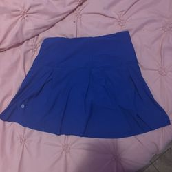 Blue lululemon tennis skirt