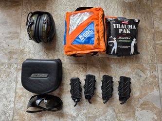 Sol Survival kit, trauma kit, range gear