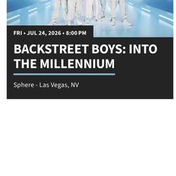 Backstreet boys tickets July 24th