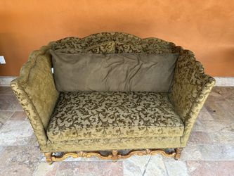 Sofa With Real Wood Carving