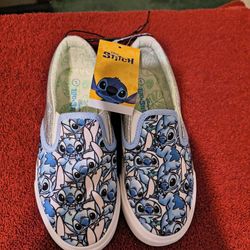 New 3 Pairs Disney's Lilo And Stitch Girl's Slip-on Shoes 