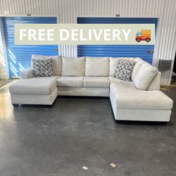 Cream White Sectional Free Delivery 