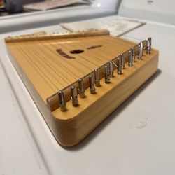 Wooden harp musical instrument