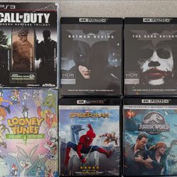 Collection of Movies and Video Games for Sale