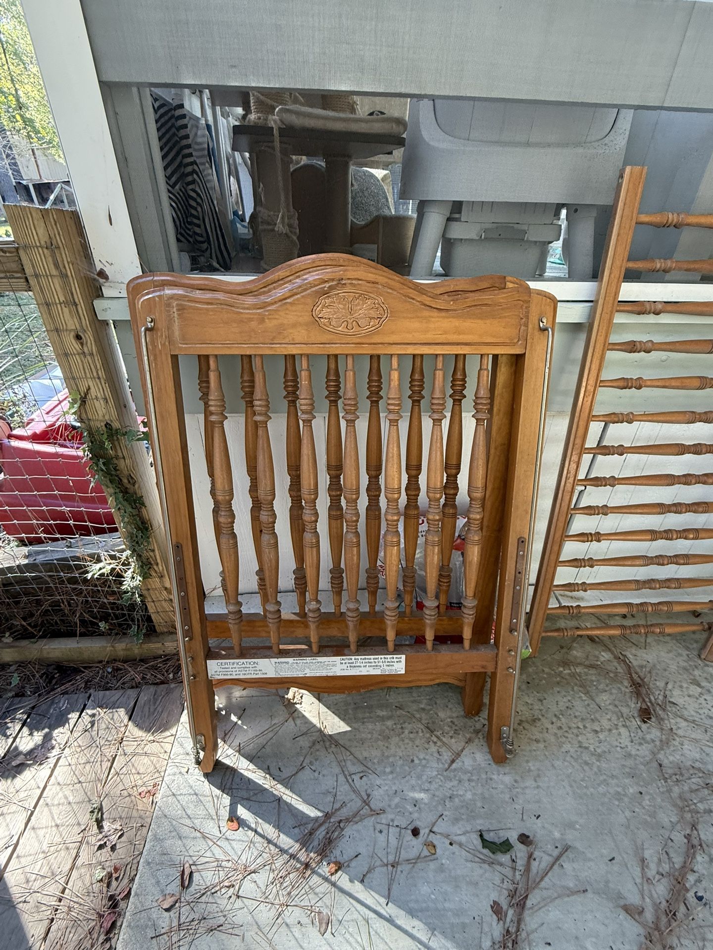 FREE Crib Head Board And Foot Board And Side Rails For Crafts