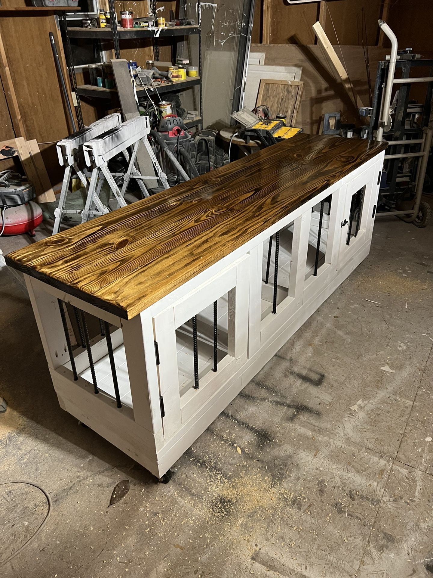 Dog Kennel Entertainment Center