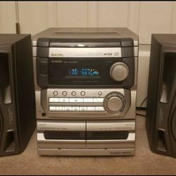 Aiwa Stereo With Speakers - Works 