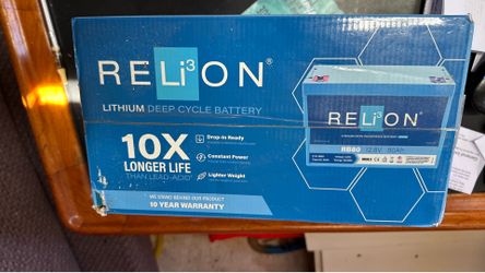 Brand new pair of group 80 12 volt lithium batteries