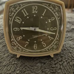 2 Vintage Westclock Hand Wound Alarm Clocks 