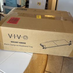 VIVO Black Clamp on Keyboard Tray 