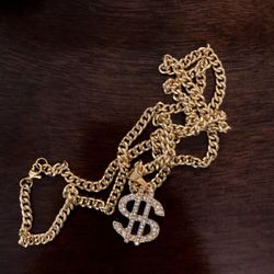 Money Sign Gold Chain