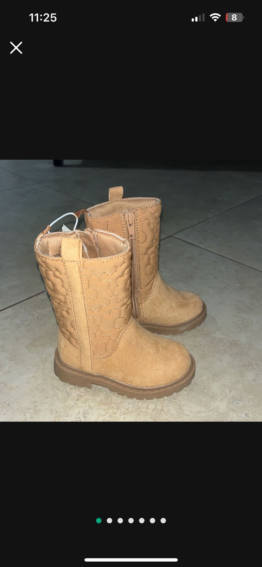 Old Navy Toddler Girl’s Quilted Boots, Size 5