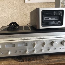 Old school  Receiver And  8 Track  Stereo Deck 