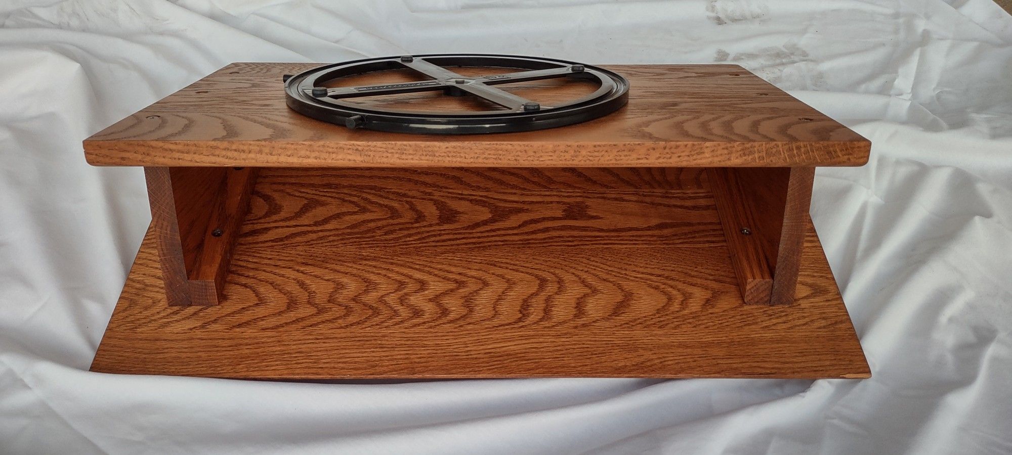 Vintage Solid Oak Swivel Lectern